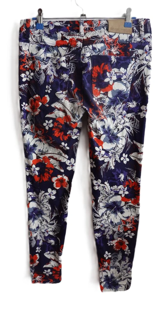 Zara Z1975 Floral Skinny Jeans Size 38 – photo 2
